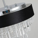 Precision-cut K9 octagonal crystal beads on a ZEUSFULLY chandelier