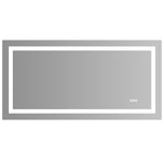 Frameless Smart Vanity Mirror – Dimmable 3 Color Lighting