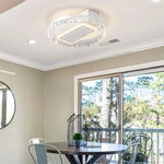 20 inch bladeless ceiling fan light with remote control flush mount 02