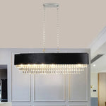 Precision-cut K9 octagonal crystals on an 8-light luxury chandelier