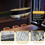 Adjustable chain and downrod system for a large luxury hanging fixture