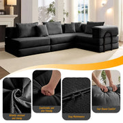 Oversized Modular Sectional Sofa Couch – 118.2