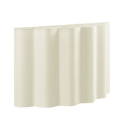 Modern Fiberglass Console Table with Wavy Design, 47