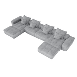 ZEUSFULLY 8-Piece Modular Sectional Sofa: Engineered for Stability & Cloud-Like Comfort