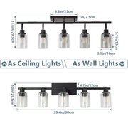 Modern Black Track Lighting Kit with Rotatable Spotlights
