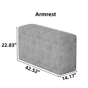 ZEUSFULLY 8-Piece Modular Sectional Sofa: Engineered for Stability & Cloud-Like Comfort