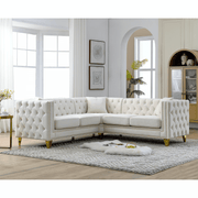 apartment friendly l shaped corner couch shipped in 3 optimized freight packages