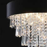 18 inch modern crystal chandelier with velvet anti-glare shade 03