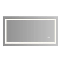 LED Bathroom Mirror with Front & Backlit Lighting 01