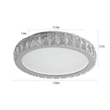 Crystal LED Ceiling Light Modern Flush Mount Fixture – Dimmable K9 Crystal Ceiling Light with 3 Color Temperatures