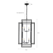Modern Geometric Pendant Chandelier – 18