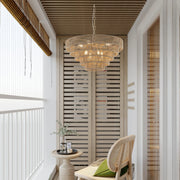 Rustic & Modern Tiered Hemp Rope Boho Chandelier – 20