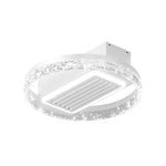 20 inch bladeless ceiling fan light with remote control flush mount