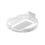 20 inch bladeless ceiling fan light with remote control flush mount