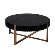 Modern Handcraft Drum Coffee Table – 31.5