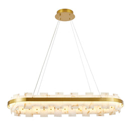 Alabaster Rectangle Chandelier, 46.8