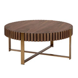 Modern Handcraft Drum Coffee Table – 31.5
