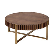 Modern Handcraft Drum Coffee Table – 31.5