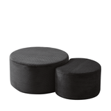 Aura Nesting Full-Foam Coffee Table Set of 2 with Upholstered Corduroy Shell