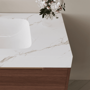 Poseidon 35.4-Inch Modern Bathroom Vanity with Undermount Sink & Sintered Stone Top