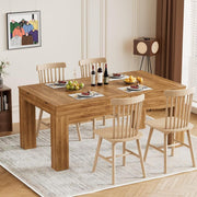 Convertible Board Game Dining Table for 4-6 Players with LED Vault & Storage - Brown