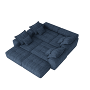 ZEUSFULLY 8-Piece Modular Sectional Sofa: Engineered for Stability & Cloud-Like Comfort