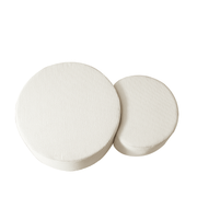 Aura Nesting Full-Foam Coffee Table Set of 2 with Upholstered Corduroy Shell