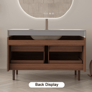 Poseidon 35.4-Inch Modern Bathroom Vanity with Undermount Sink & Sintered Stone Top