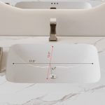 Close up view of luxury scratch resistant sintered stone countertop and undermount modern ceramic sink showing non overflow minimalist layout.