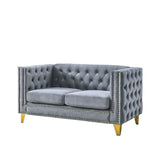 Velvet Sofa Chesterfield Style Couch