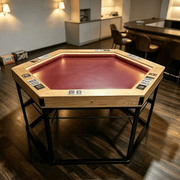 ZEUSFULLY 6-Sided Convertible Board Game & Dining Table for 4-6 Players with 54