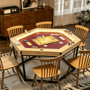 ZEUSFULLY 6-Sided Convertible Board Game & Dining Table for 4-6 Players with 54