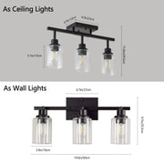 Modern Black Track Lighting Kit with Rotatable Spotlights