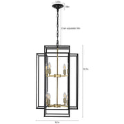 Modern Geometric Pendant Chandelier – 18
